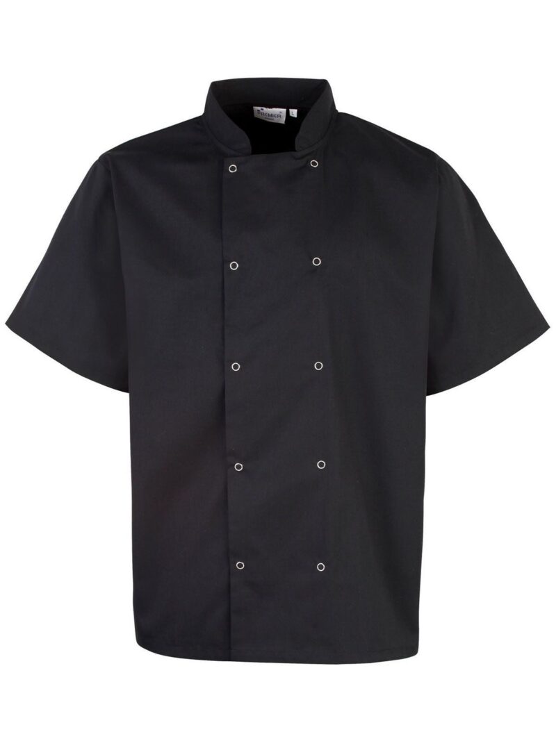 Veste de Chef manches courtes avec boutons PR664 - H.IMPRESSION