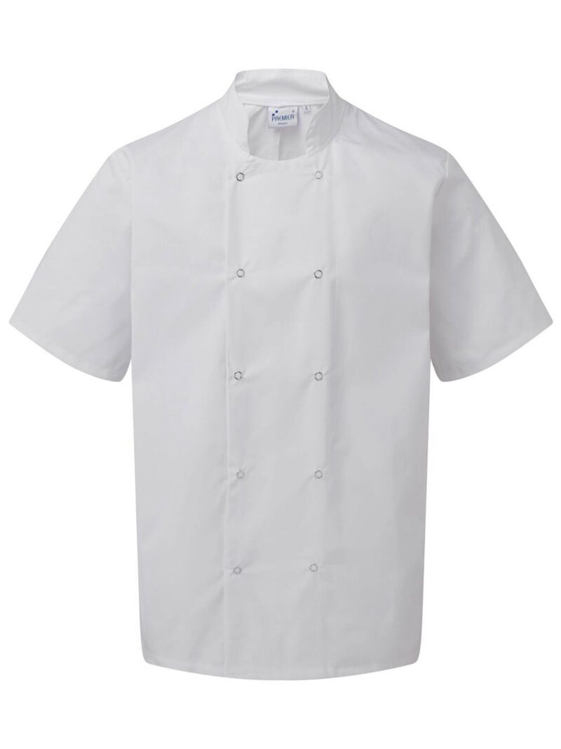 Veste de Chef manches courtes avec boutons PR664 - H.IMPRESSION