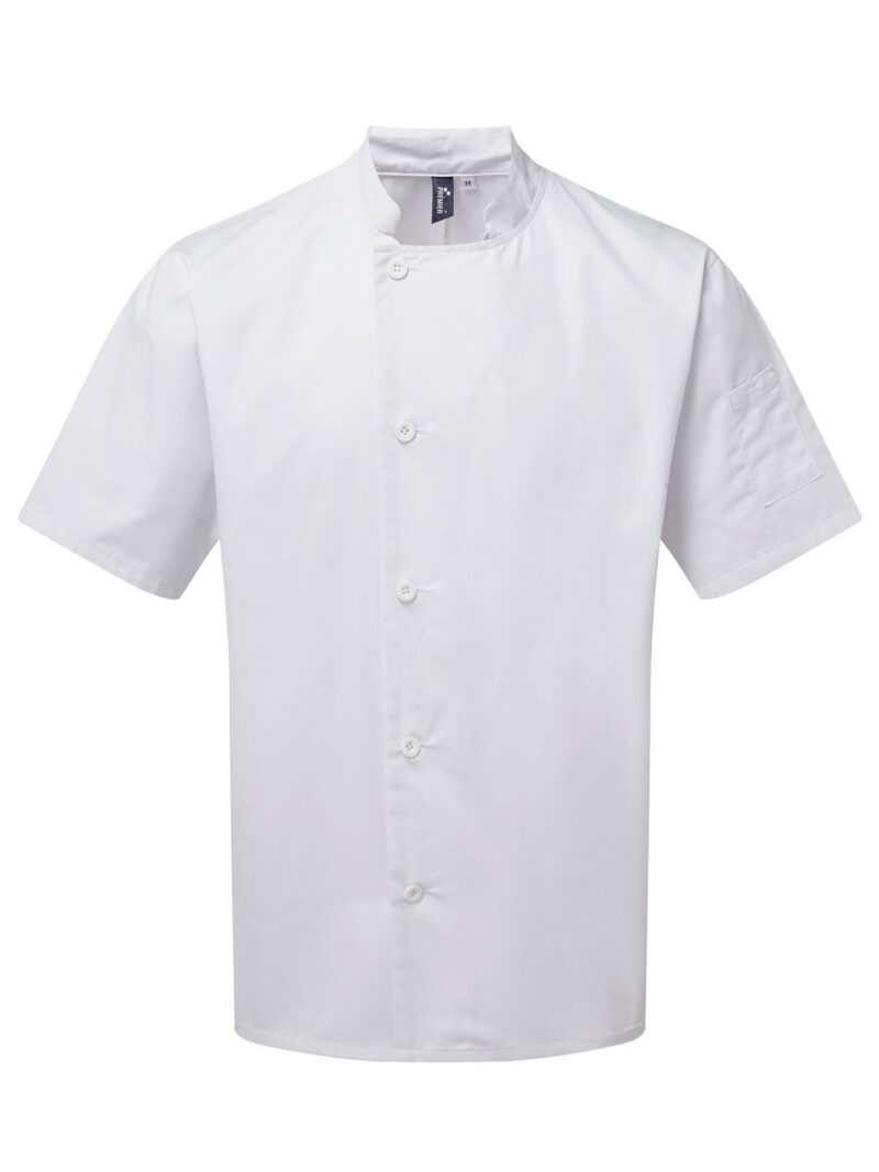 Essential' Veste de Chef Manches Courtes PR900 - H.IMPRESSION