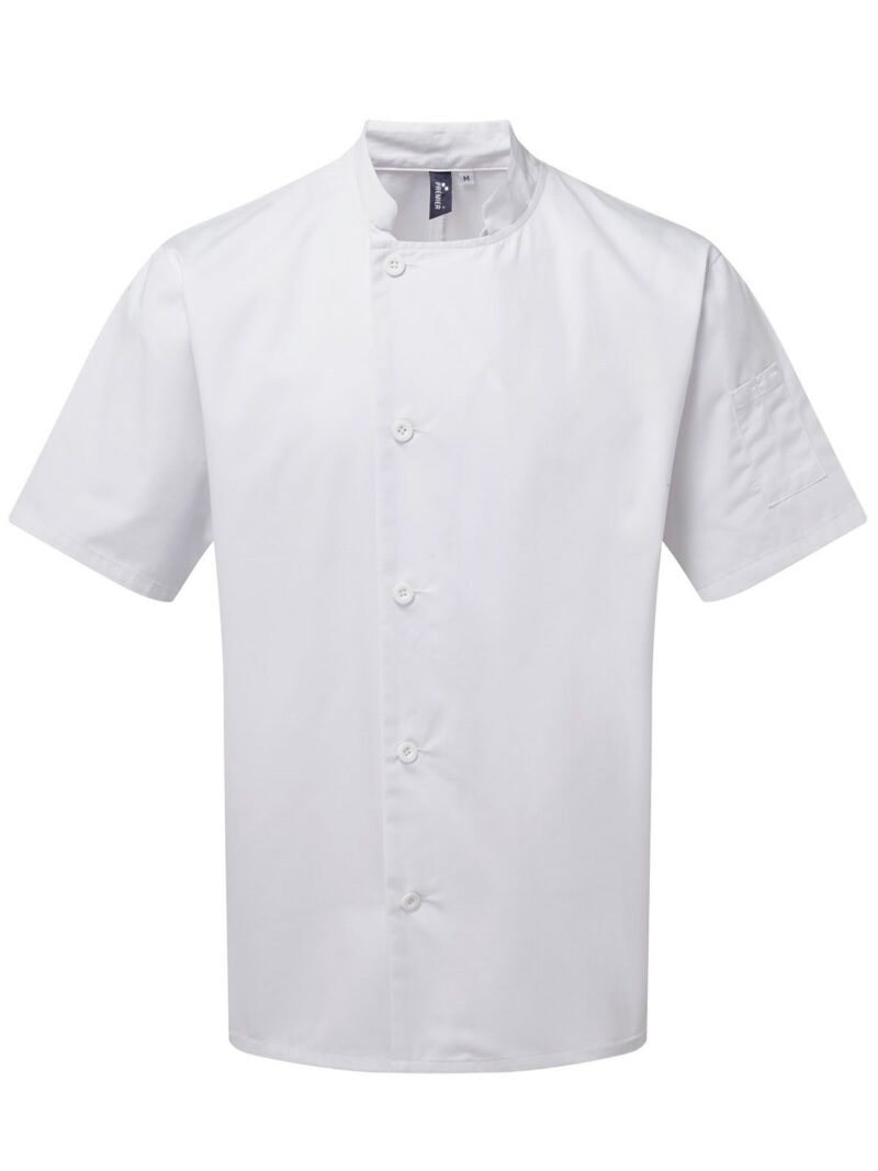 Essential' Veste de Chef Manches Courtes PR900 - H.IMPRESSION