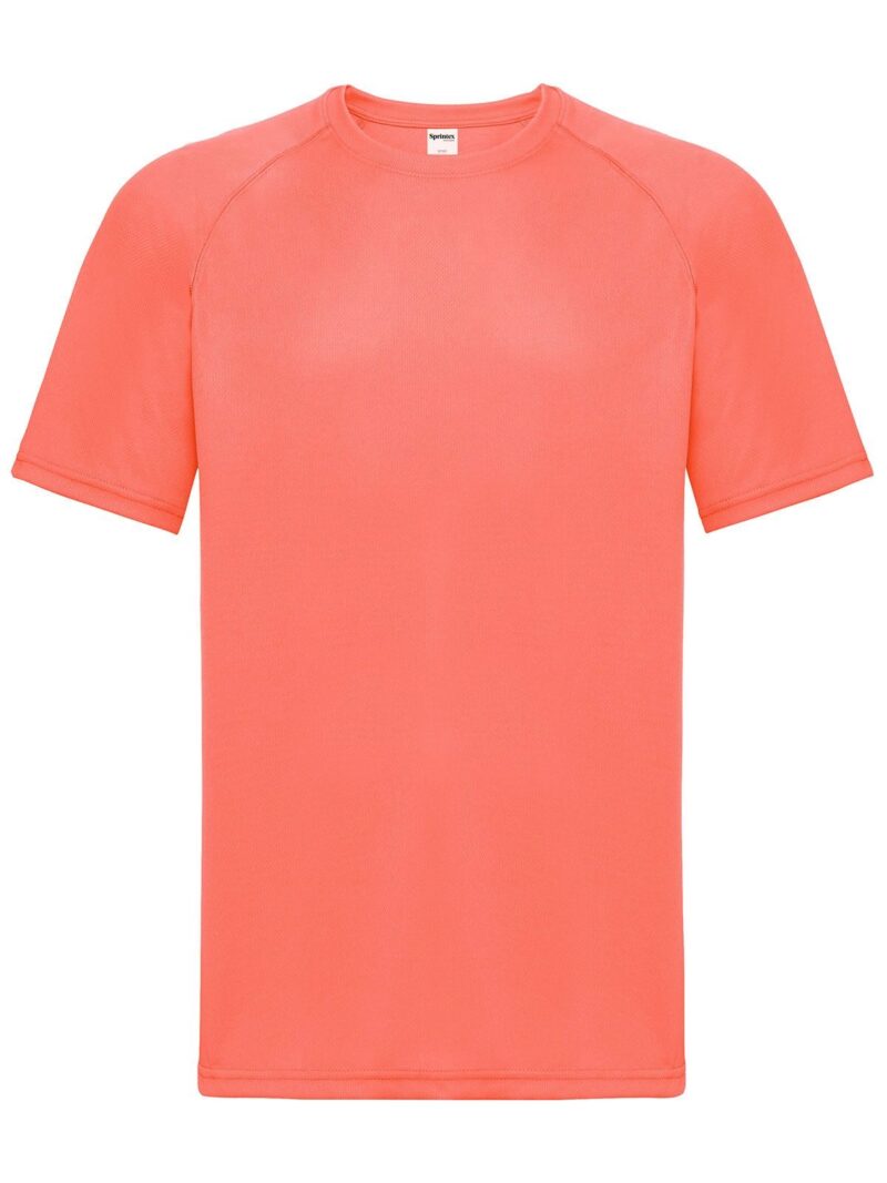 T- Shirt Run T- Homme - fluo coral - H. IMPRESSION