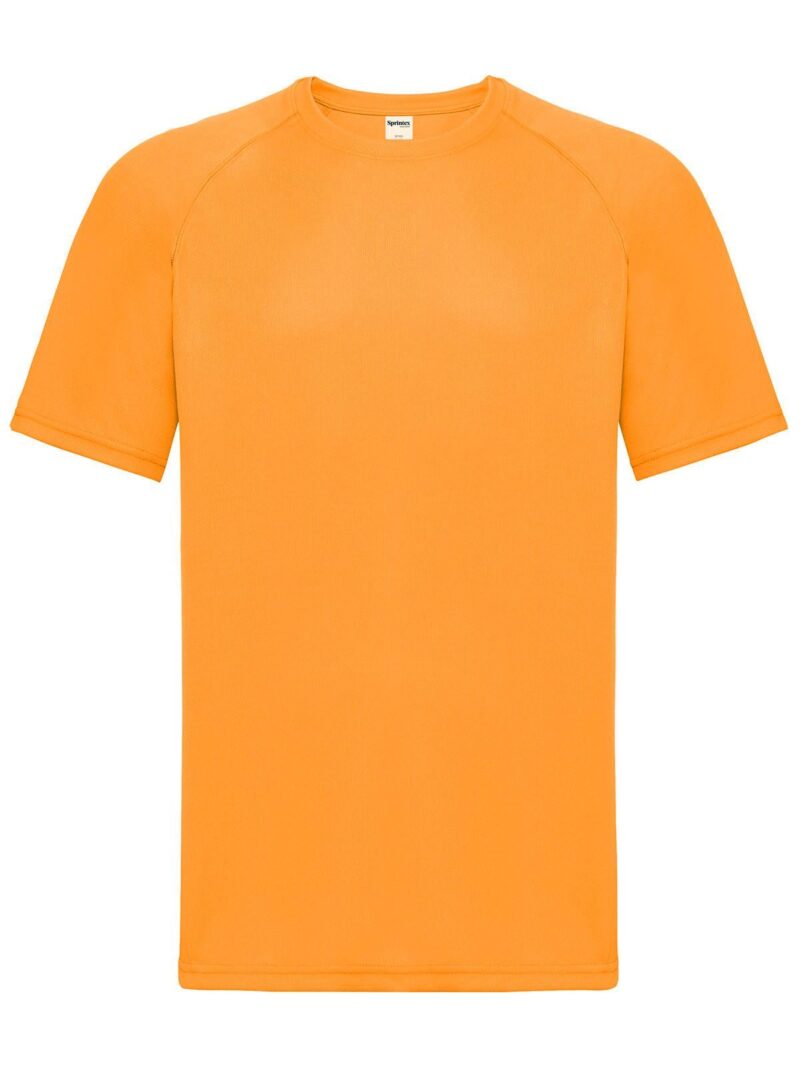 T- Shirt Run T- Homme - Orange fluo- H. IMPRESSION