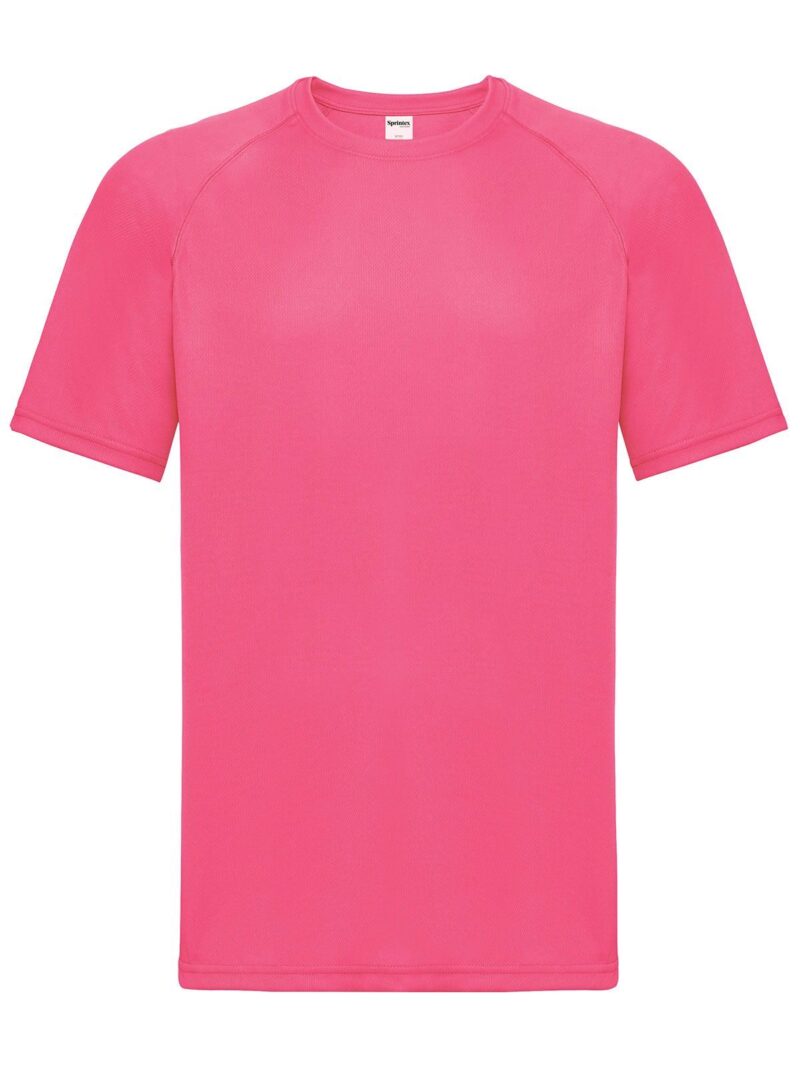 T- Shirt Run T- Homme - pink fluo - H. IMPRESSION