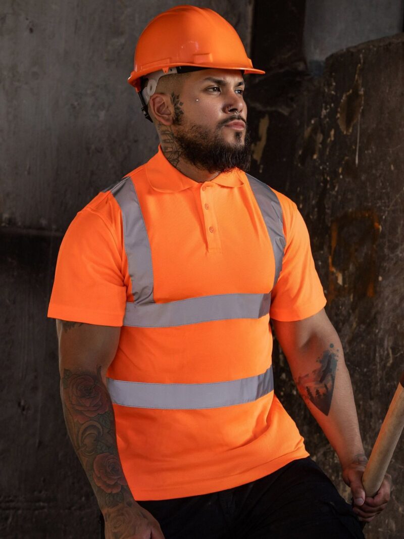 Hi-Viz' Poly-Cotton Polo – Image 2